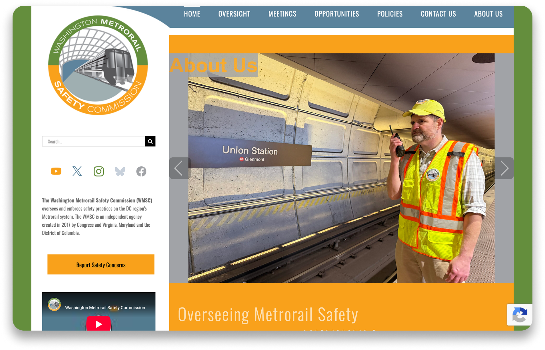 Washington Metrorail Safety Commission - Featured Image