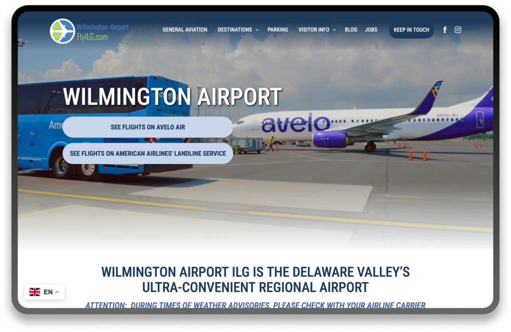 Wilmington Airport (ILG) - Featured Image